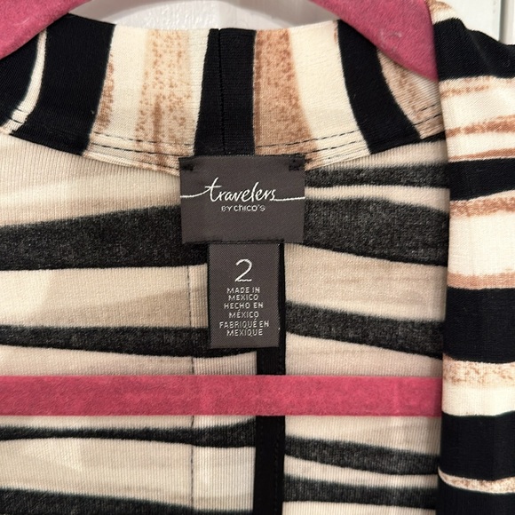 Chico’s Striped Open Cardigan - Picture 5 of 6
